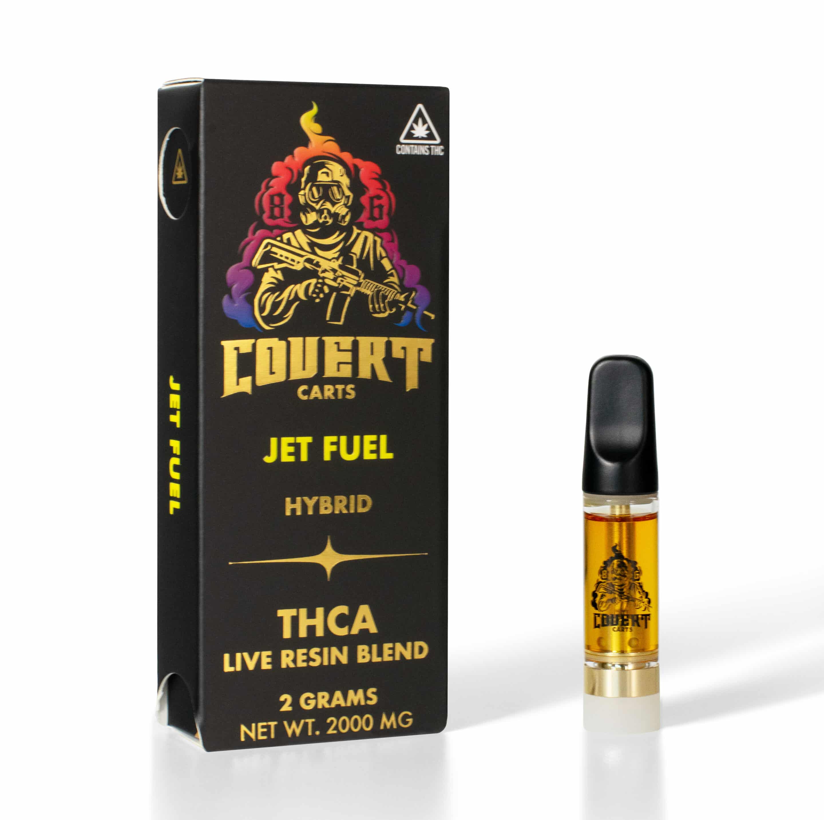 Cart - 2G - THCA Live Resin Blend - Jet Fuel - Hybrid - NV2 • Covert